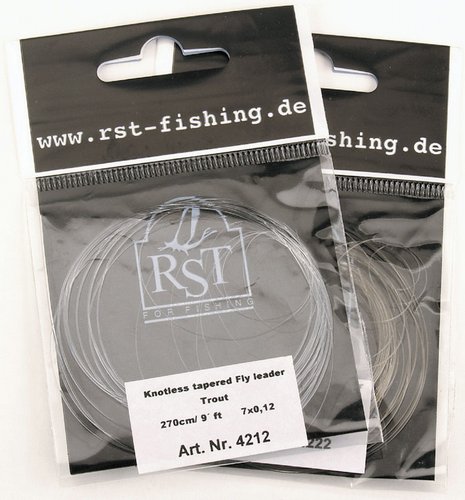 Knotless tapered leader 6x0,14 mm Trout